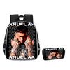 Рюкзак Anuel Aa Мужской и Женский Школьная Сумка Повседневный Большая Вместимость Ящик для Хранения Канцелярских Принадлежностей Тип с Клапаном