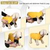 Windproof Winter Warm Fleece Small Dog Coat Reversible Puppy Jacket Reflective Soft Pet Vest, Cold Weather Dog Sweater Apparel Leash Access Overcoat