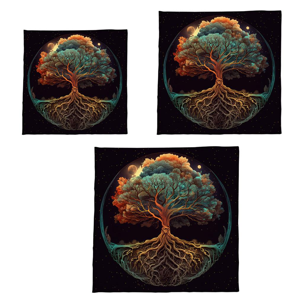 Скатерть для карт Таро Скатерть для алтарей Скатерть Древо Жизни Астрология Гадания Нескользящий коврик Гобелен Домашние украшения