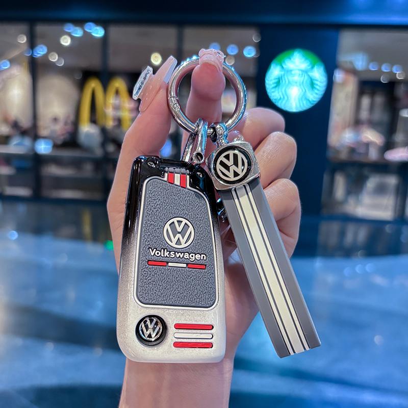 Для автомобиля VOLKSWAGEN Чехол-брелок для умного дистанционного ключа из цинкового сплава Для VW Volkswagen MK7 Golf 7 Tiguan MK2 для Seat Ibiza Leon FR