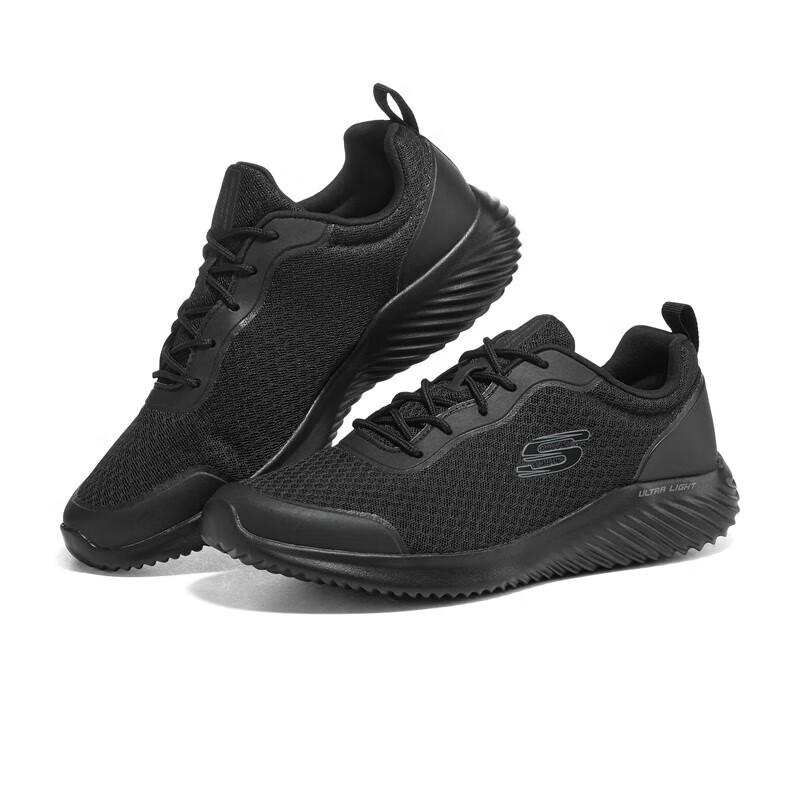 Skechers Мужские дышащие спортивные кроссовки из сетки 232005-BBK
