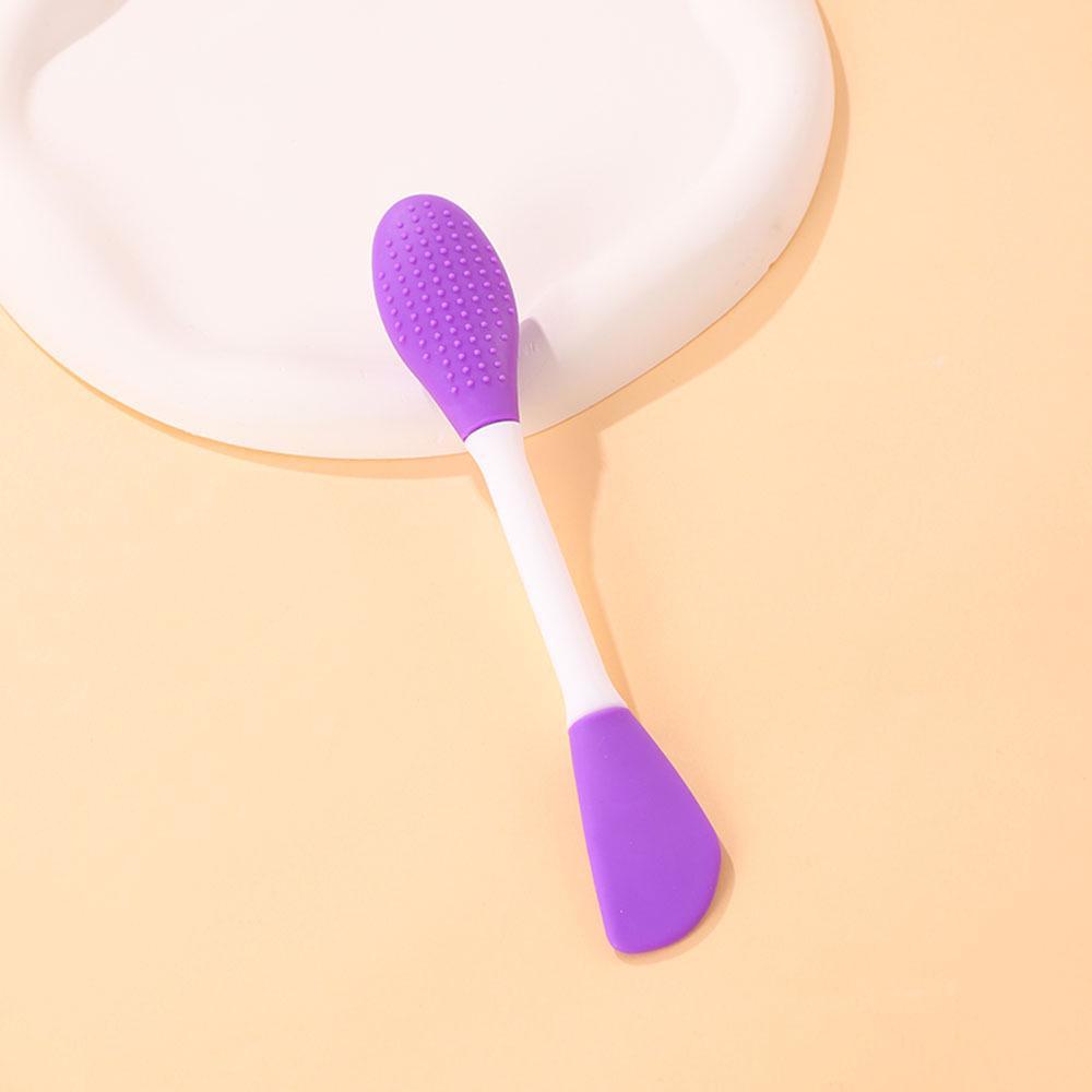 Двусторонняя силиконовая щеточка для лица для очищения, массажа, нанесения масок, подводки для глаз и многого другого