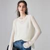 Paluo Women's 100% Cashmere Round Neck Sweater