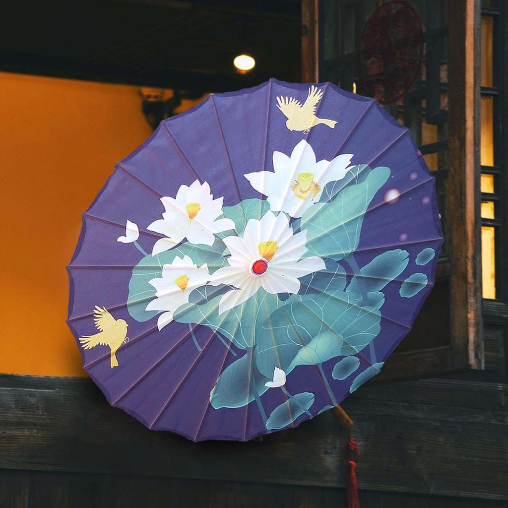 Chinese Oiled Paper Umbrella Art Classical Dance Decorative Antique for