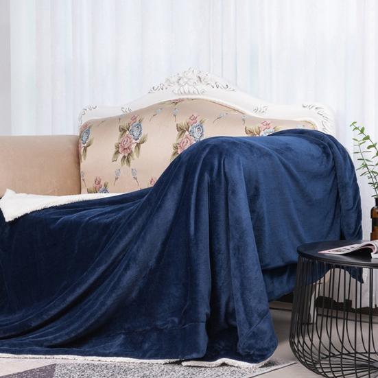 Yousheng Фланелевое одеяло Утолщенное Двухслойное Удобное на ощупь Одеяло Эластичный край Зимнее Теплое Плюшевое Одеяло Накидка на диван