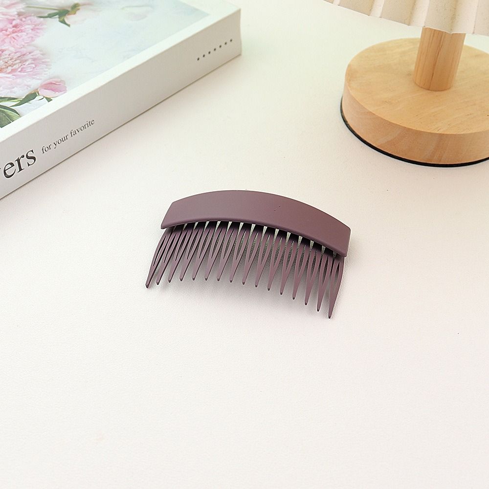 Plastic Frosted Hair Comb Solid Color Invisible Extra Hair Holder Inserted Comb  Back Head