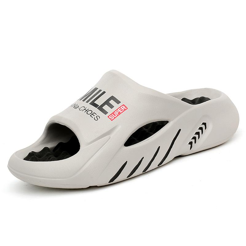 Мужские массажные тапочки, шлепанцы, домашние и уличные сандалии, пляжная повседневная обувь, мужские тапочки на удобной подошве