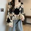Fall New Arrival Plus Size Women's Crochet Cut Out Long Sleeves Knitwear Slim Fit Slimming Unique Stylish Tassel Tops