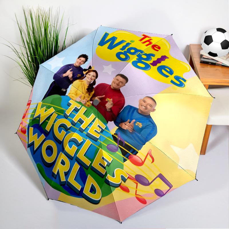 Wiggle And Learn Show Umbrella Folding umbrella, automatic umbrella 8-Frame for Travel, camping Use Gift for Halloween Christmas