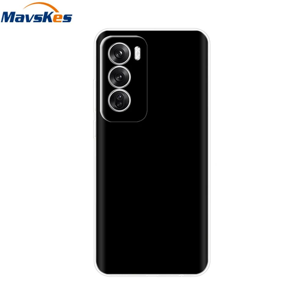 Чехол для OPPO Reno 12 Pro 5G Модный Цветочный Силиконовый Чехол для Телефона Для OPPO Reno 12 Чехол Reno12 Pro Бампер 2024 Мягкий Черный ТПУ Fundas