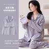 Пижама женская из чистого хлопка с длинным рукавом, поясом и нагрудными вкладышами, комплект для дома, кардиган можно носить отдельно, милая
