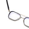 UV Protection Polygon Double Frame Anti Blue Light Eyeglasses Flat Mirror Eyewear Reading Glasses
