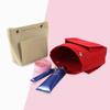 Small Creative Felt Purse Organizer Insert Makeup Storage Bag Multi-Functional Travel Inside Handbag Tote Pocketbook for Women