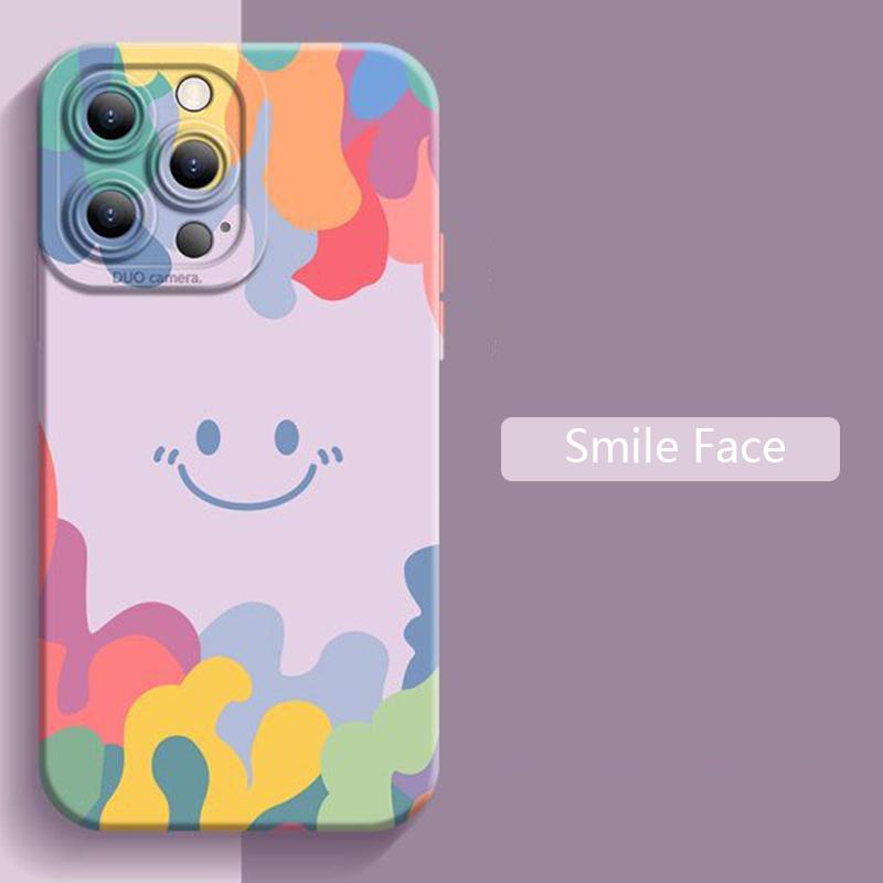 Роскошный чехол для телефона Xiaomi Redmi Note 13 12 Pro Plus 12S 11S 11 10S 10 Redmi 12 13C с рисунком 'Улыбающееся лицо мороженого', противоударный, мягкий