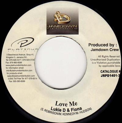 7-дюймовая пластинка LUKIE D & FIONA / GEORGE NOOKS & AN - Love Me / Joy JRPD14013 Jamdown Records 2001 Ямайка Регги, Ска и Даб Б/У