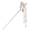 Elegant Butterfly Hair Pin Floral Hairclips Alloy Headpieces Pearls Chain Tassel Hair Sticks Ancient Chinese Style Hair Jewelry