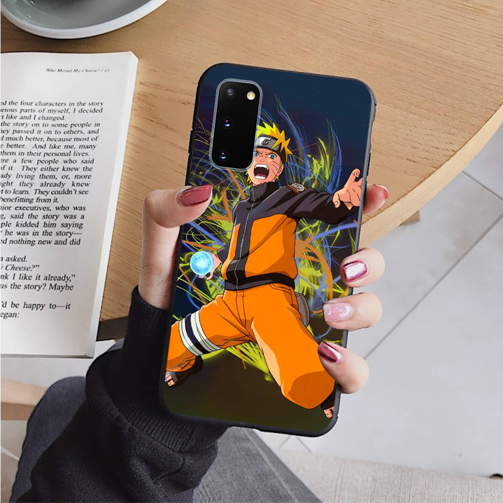 Чехол AD66 Naruto Black для iPhone 16 15 Plus 14 13 12 11 Pro 8 7 6S SE 5S X XR XS Max Realme C30 C33 C31 9I Huawei Y8P Y9 Sofe Cover