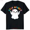 Stay Spooky Halloween Scary Creepy Ghost Cute Groovy Costume T Shirt Vintage Washed Designer Clothes Stylish Unisex Breathable