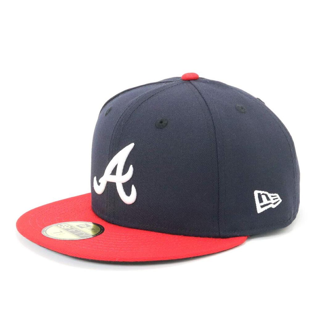 New Era MLB ACPERF Atlanta Braves Baseball Size Size 800 to Japanese size Cap, 17J, Unisex, 11449395, Home, Japan, (equivalent 3L)