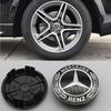 Car Sticker 4pcs 75mm 65mm A1674015900 New Black 6 Pin For Mercedes Benz Car Wheel Hub Center Caps Rims Cover Emblem Badge Logo 