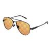 Gucci Full Frame Design Metal Aviator Sunglasses Men's Black