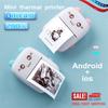 Portable Mini Thermal Printer Photo Pocket Photo Printer Phone Wireless Printing With  1Roll Paper