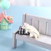 Cute Simulated Cat Fridge Ornaments Simulation Lazy Cat Miniatures Cat Resin  Accessories  Car