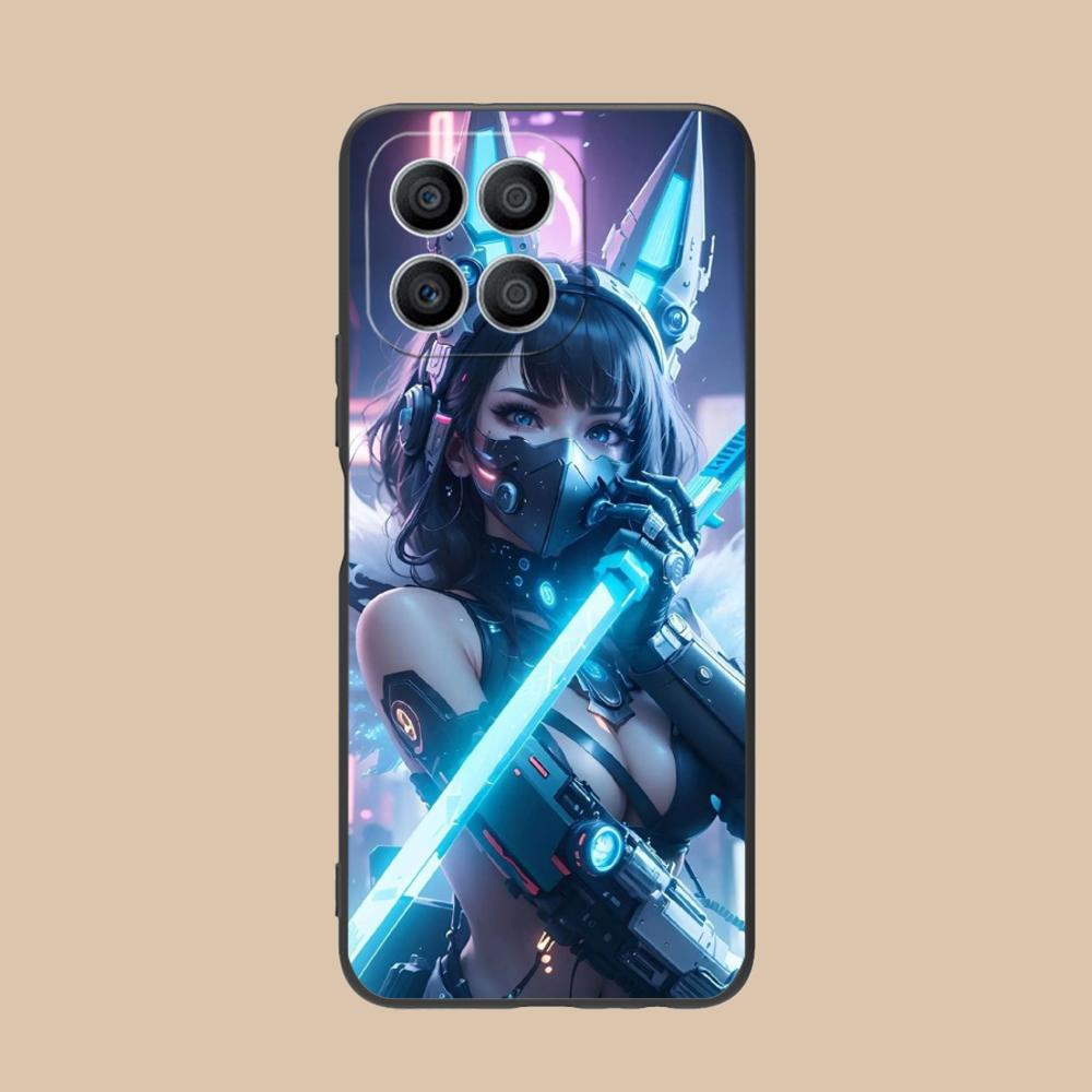 Anime Girl Mobile Phone Case for Honor 90 80 70 60 50 30 20 10 9 8 7 Pro S SE Lite 5G Colorful Printing Cover Smartphone