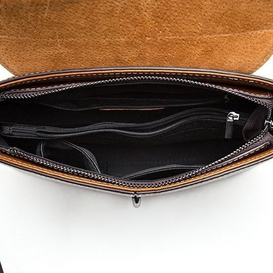 New oil wax cowhide women's bag, trendy ladies' small square shoulder bag, genuine leather crossbody bag, wholesale from Guangzhou