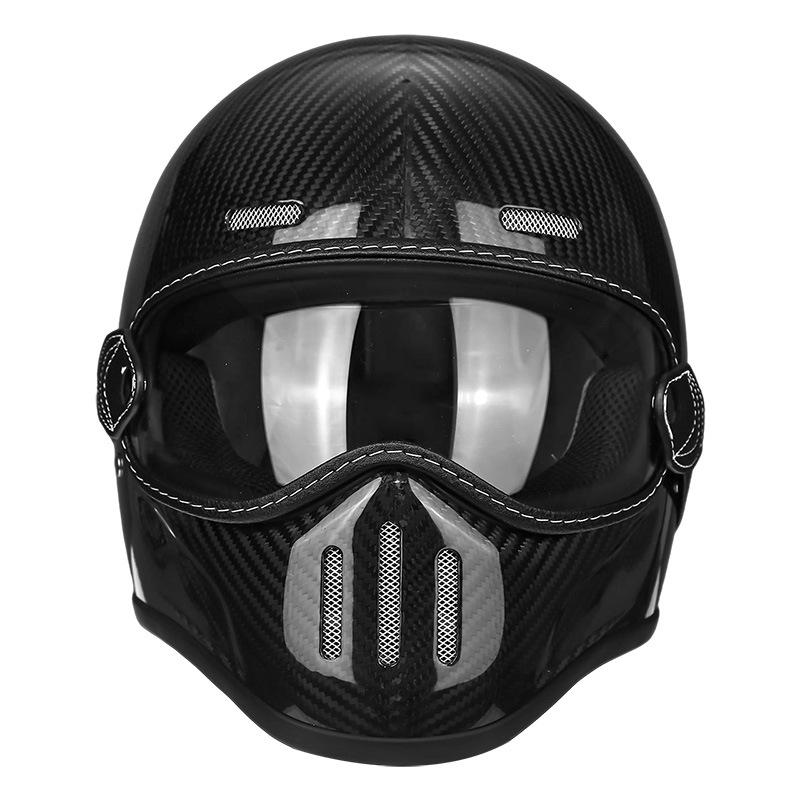 Exclusive Supply AD Carbon fiber small helmet body, fiberglass retro helmet for motorcycle cruising, scooter, and motorcycle riding