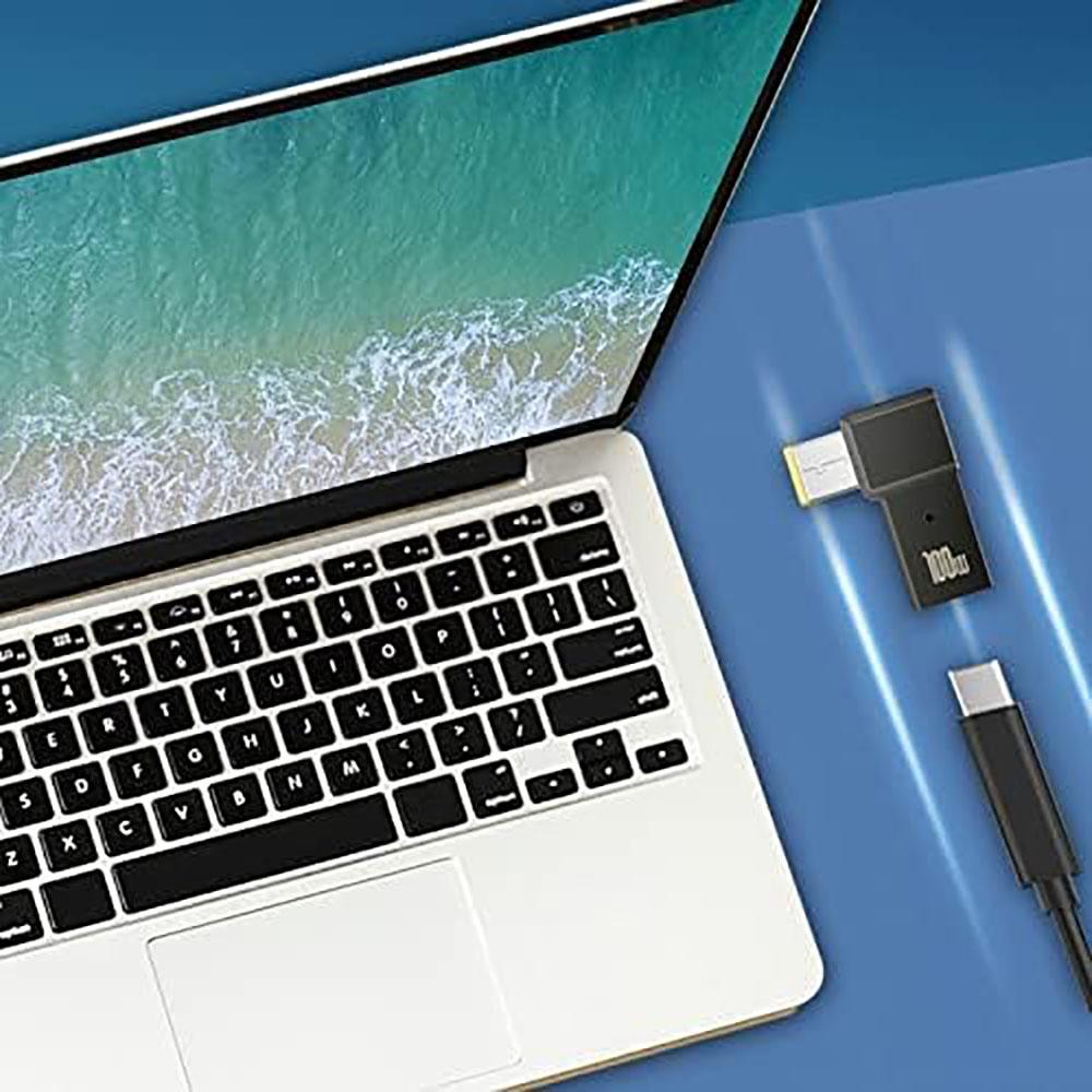 Адаптер PD 100 Вт USB C к тонкому квадратному адаптеру Конвертер наконечника разъема для Lenovo