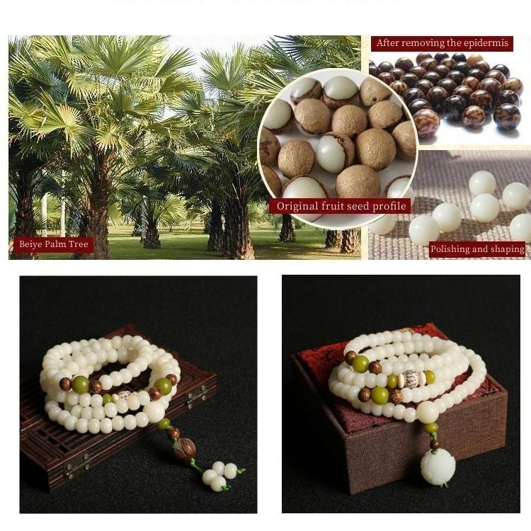 Оригинальный дизайн браслета Bodhi Root Браслет Белый Нефрит Bodhi 108 Носталь Браслет Bodhi Браслет Ювелирные Изделия Подарок