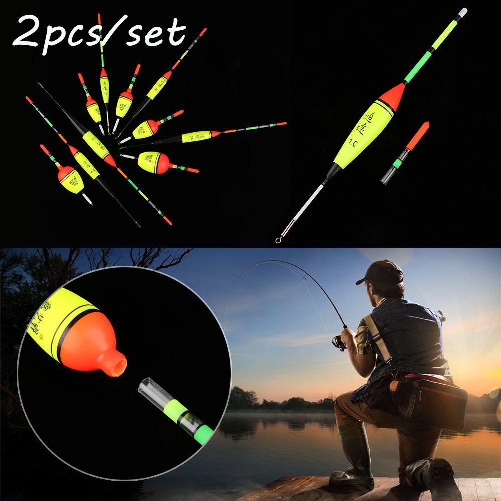 2 Pcs/Lot High Quality Plastic Bobber Fishing Night Float Light Stick Eva Foam Ball Boia