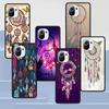 Dreamcatcher Dream Catcher Case for Xiaomi Mi 11 Lite 5G 12 Pro Note 10 10T 9 SE 9T 10S 8 A2 Lite CC9 Black Soft Phone Cover