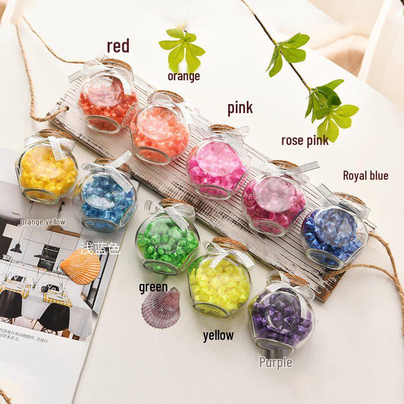 Трубочка Звезда, сложенная в пятиугольник - Материал для трубочек Счастливая звезда, Бутылка для желаний, Подарок для студентов