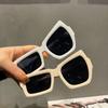 Eyebrow Sunglasses Women Men Polygon Vintage Brand Designer Square Sun Glasses For Women Shades Female Eyewear Unisex Glasses