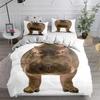 180x220 Комплекты постельного белья Набор пододеяльника с головой животного Супермягкий Полный Квин Король Комплект для спальни Европейский Американский стиль Домашний текстиль