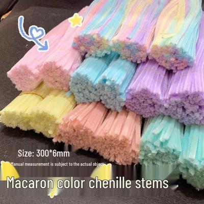 Набор для букета из синельной проволоки «Сделай сам»: Разноцветные макаронные розы