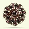 Ladies Brooch Pin Rhinestone Eye-catching Exquisite Gorgeous Flower Brooch for Bouquet