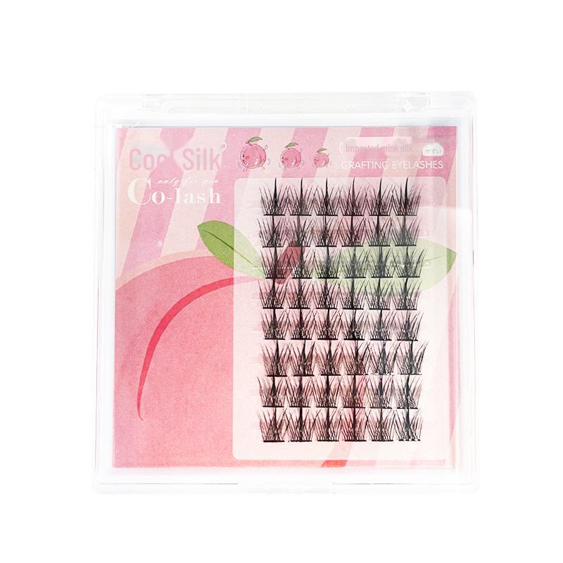 Кудрявые ресницы Newbie Trilogy Natural Feather Fan Eyelashes - Тонкий стержень, одиночный пучок, стиль Little Devil