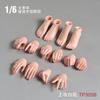 Масштабная фигура Красивое женское тело TP305 7 шт. Симпатичный набор кулаков, кистей и ступней Белый [TOYBARJAPAN] 1/6 Аксессуары/ANT Готовое (Жемчужная кожа)
