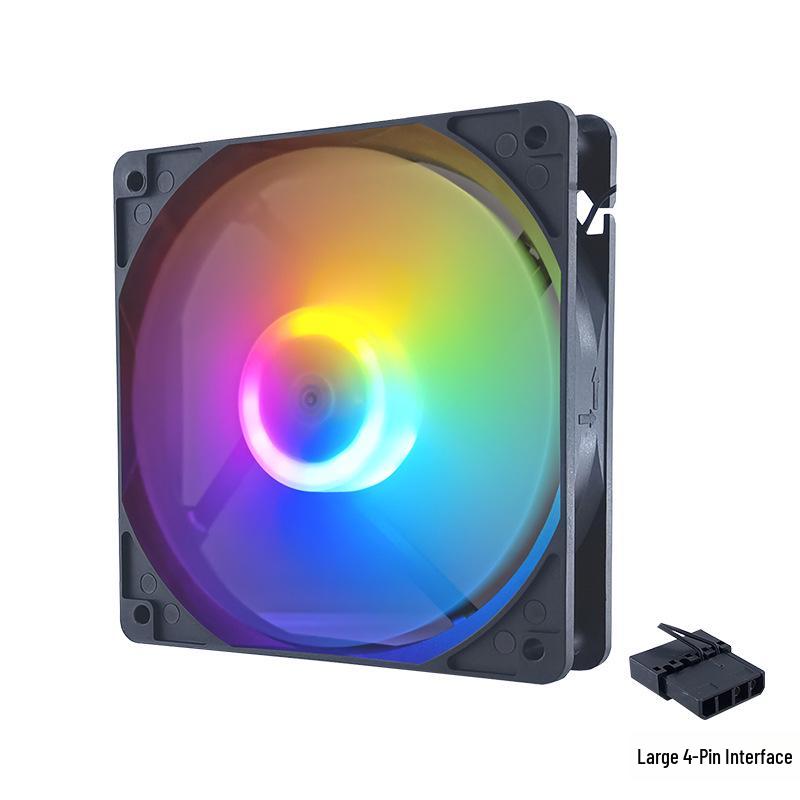 Бесшумный светодиодный 120-мм 4-контактный вентилятор для охлаждения корпуса