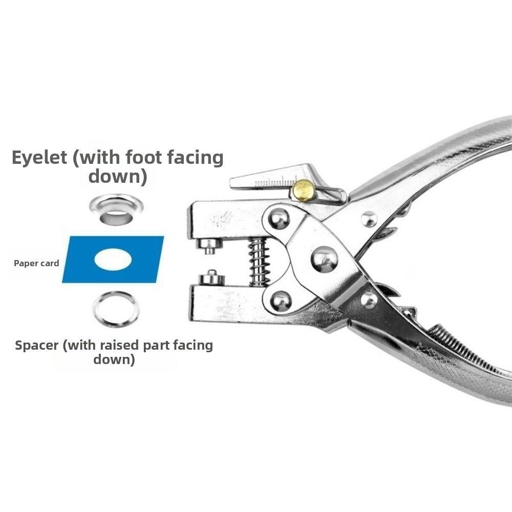 Сверхпрочный набор плоскогубцев для пробивки люверсов и установки заклепок, металлический дырокол, набор плоскогубцев