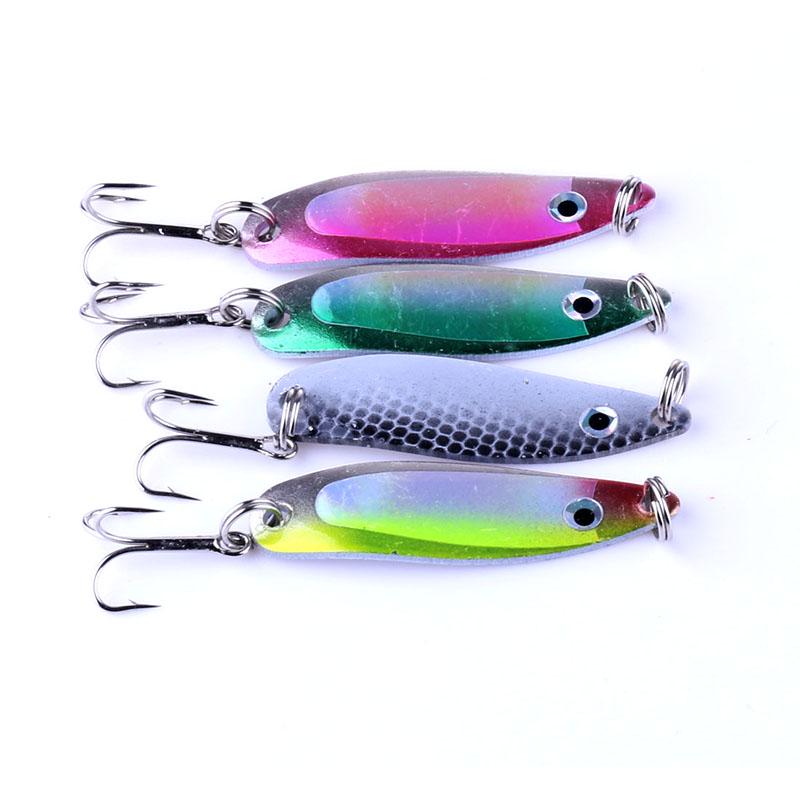 HENGJIA Fishing Lure Spoon 6.5g 5cm Metal Lure Artificial Trout Pike Lures