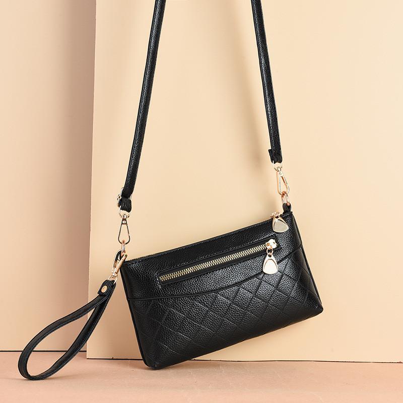 Minimalist Ladies Crossbody Bag With Sewn Detail For Casual Outings