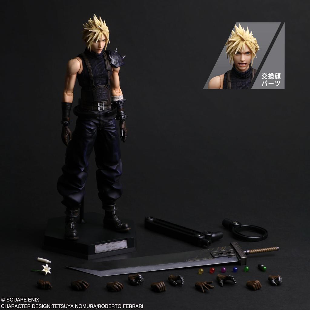 Square Enix Final Fantasy VII Rebirth PLAY ARTS Kai Cloud Strife Action Figure