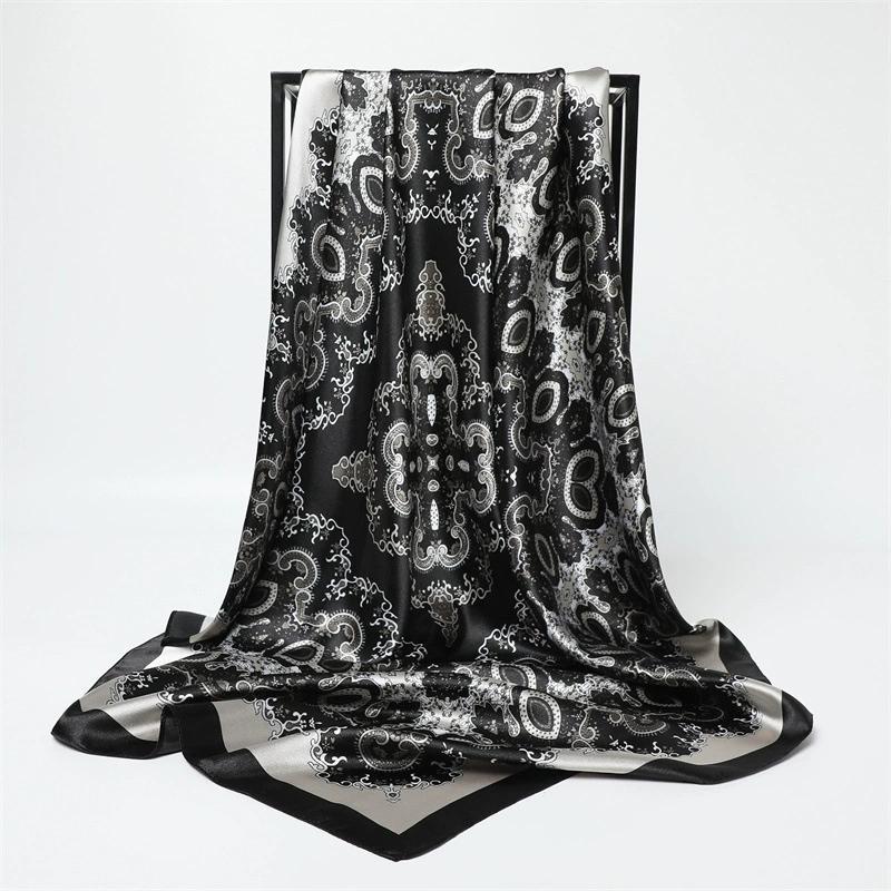 90СМ Женская Мода Квадратная Леди Шаль Красочный Кружевной Шарф Женские Шали с Кистями Шарфы Весна Лето Фото Реквизит Аксессуары