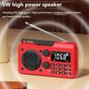 Мини Полнодиапазонный Радиоприемник Портативный FM AM SW DSP Радио Приемник Таймер Отключения Bluetooth Динамик TF USB Музыкальный Плеер 64-108 МГц 9K/10K