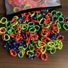 YANRONG 50PCS/Pack Girl Colorful Scrunchie Hair Accessoires Elastic Hair Ties Ponytail Holder Hair Band Headbands Fashion Headwear