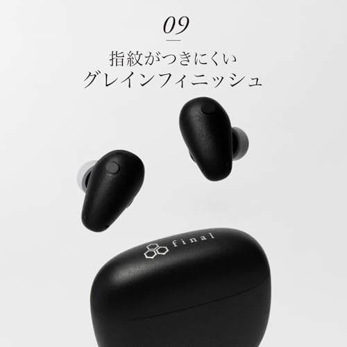 Беспроводные Bluetooth-наушники final TONALITE, с шумоподавлением, Multi-Point, черные, с технологией персонализации DTAS